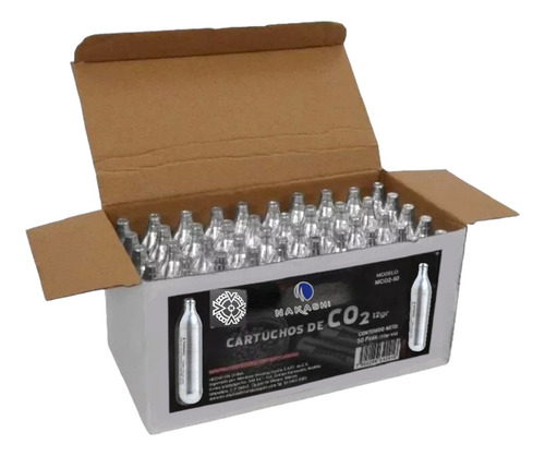 50 Tanques De Co2 De 12 Gr Para Cualquier Marca Crosman Gamo