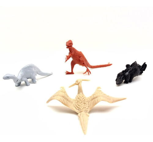 Set De Muñecos En Caja Dinosaurios Por 4 Unidades.
