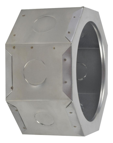Bote Integral Octagonal Itsa 12x8cm Plata