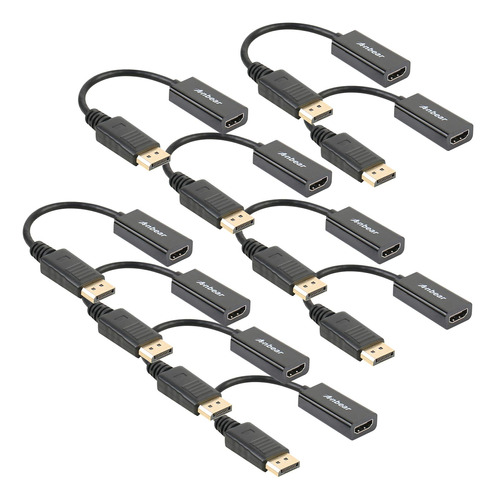 Anbear Adaptador Displayport A Hdmi, Puerto De Pantalla A Ca