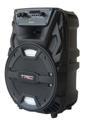 Imagem 3 de 3 de Alto-falante TRC Sound TRC 5515 portátil com bluetooth preto 110V/220V