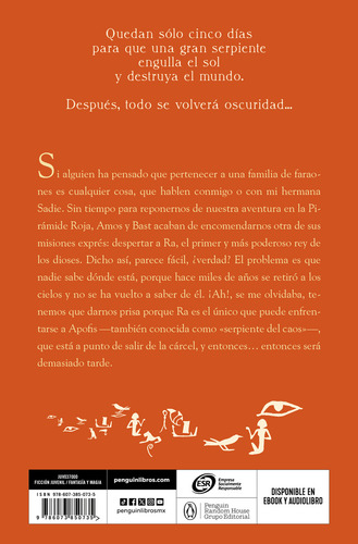 Libro El Trono De Fuego De Riordan Rick Editorial B De Bolsillo