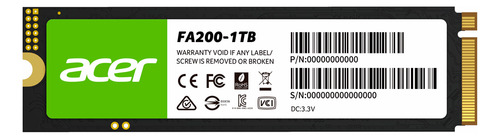 Unidad Ssd Acer Fa200 Nvme 1tb Pci Express 4.0 M.2