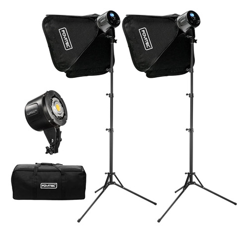 Fovitec Lümnx 80w Cob 2-light Softbox Kit, Iluminación Led C