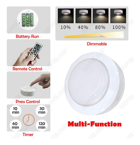 Kayyelamp 2 Luces De 100 Lúmenes Multifunción De Batería Con