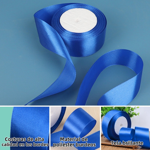 . - De 5 Rolos De Fita De Cores De Decoração De Cetim 4 Cm 1