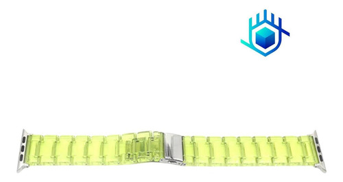 Imagen 4 de 6 de Correa Extensible Para Apple Watch Acrilico Premium + Mica