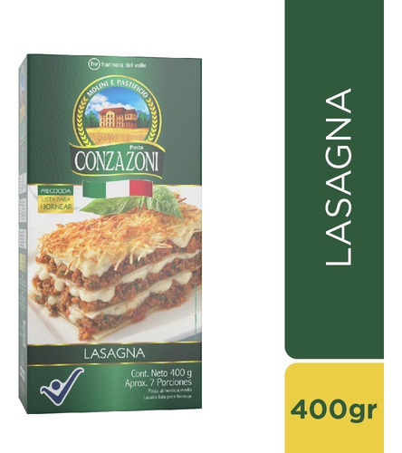 Pasta Conzazoni Lasagna 400 G - g a $47