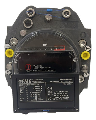 Medidor De Gas Mca Fmg Mod Fmr G65 En 2 Plg Bridado