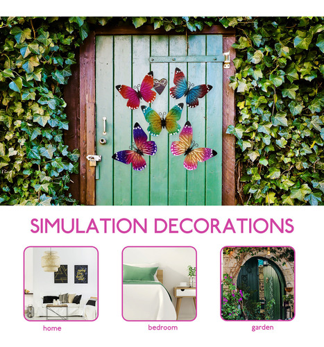 Q Accesorios De Decoración De Pared Con Forma De Mariposa,