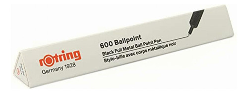 Rotring 600 Bolígrafo De Punta Media, Tinta Negra, Barril