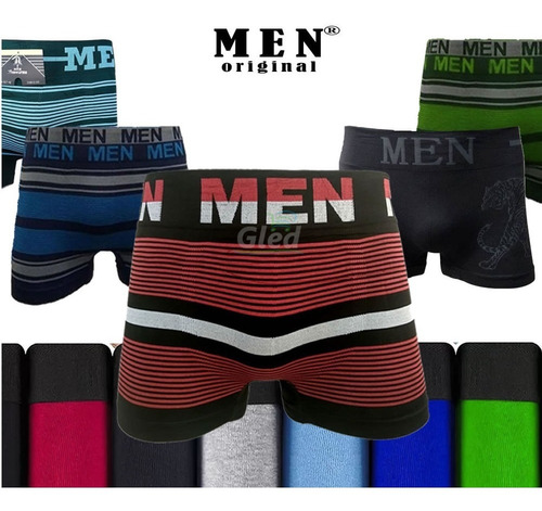 Imagem 3 de 4 de Cueca Box Boxer Sem Costura Adulto E Infantil