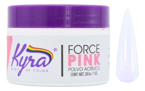 Polvo Acrílico 1oz. Uñas. Blanco. Rosa. Clear. Kyra