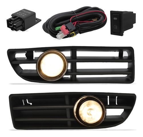 Faros De Niebla Jetta A4 2000 2001 2003 2004 2007 C/cableado
