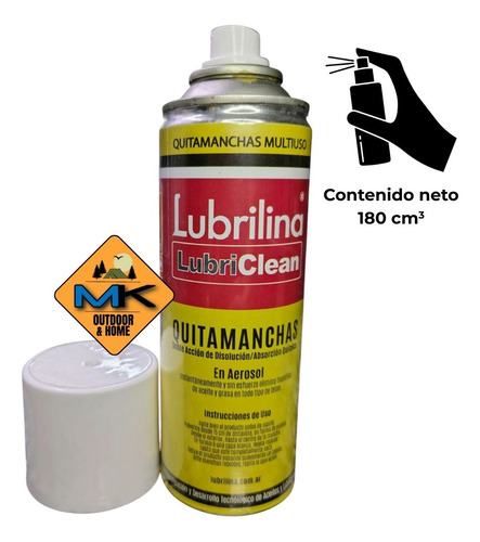 Quitamanchas Tela Aerosol Spray Lubrilina Doble Accion X 2