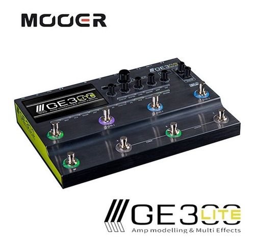 Pedaleira Para Guitarra Mooer Ge300 Lite Preto