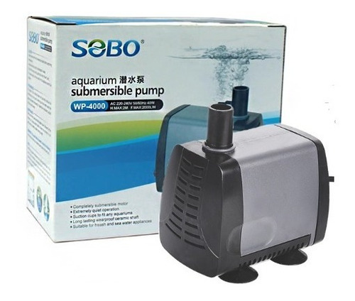 Bomba Sumergible Sobo Wp-4000 2000l/h 2m Fuentes Peceras