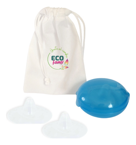 Protector De Pezon Con Estuche Ecofamy - Azul