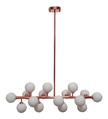 Pendente Moderno Jabuticaba Rose Bancada Sala Mesa De Jantar Cor Cobre Rose 110V/220V