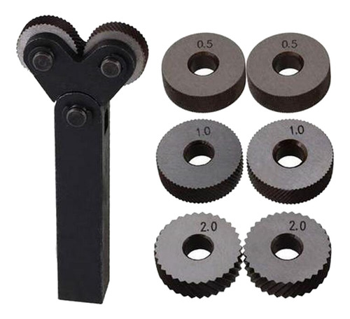 7pcs Nueva Herramienta De Moleteado Ruedas Diagonales Kit De