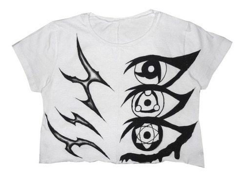 Remera Crop Visionary Naruto Aesthetic Grunge Anime Caustico