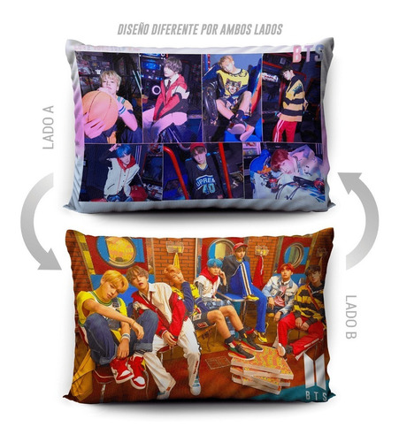 Imagen 5 de 5 de Funda De Almohada Bts Love Yourself 70x45cm Vudú Love