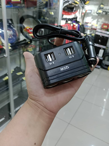 Adaptador Splitter Multienchufe Con 3 Tomas De Corriente