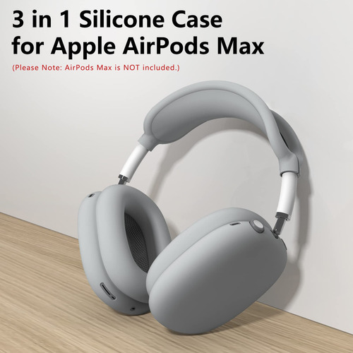 Funda Para AirPods Max De Silicona Color Gris Protectora