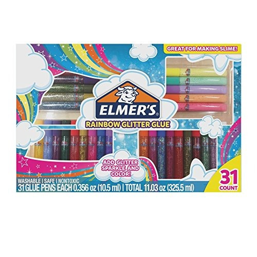 Elmers Rainbow Glitter Glue Pen Set Colores Surtidos 0356 On