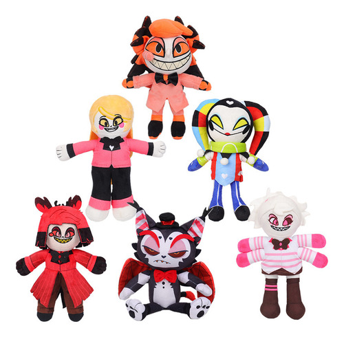 Peluche Hell's Inn Extreme Evil Boss Hazbin Hotel, 6 Piezas