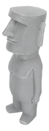 Dibujo Animado De Estatua De Piedra Con Decoración De Moai