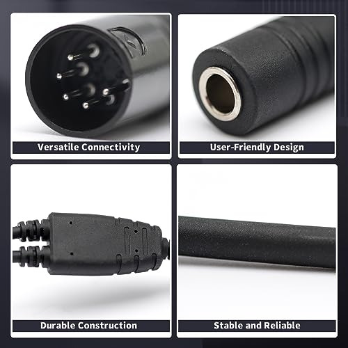 Adaptador De Auriculares Ga Dual Plug Para Airbus Xlr 5 Pin
