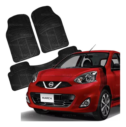 Tapete Nissan March 2014 2015 2016 2017 Reforzado 3 Pz T3p A