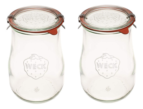 Weck Jars - Tarros De Tulipán Weck De 1,5 Litros - Tarros .