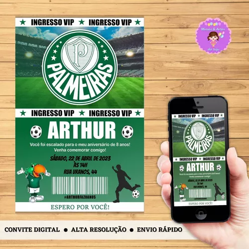 Criar convite de Palmeiras online grátis