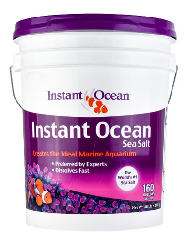 Sal Marina Sea Salt 160 Galones 605.7l Instant Ocean