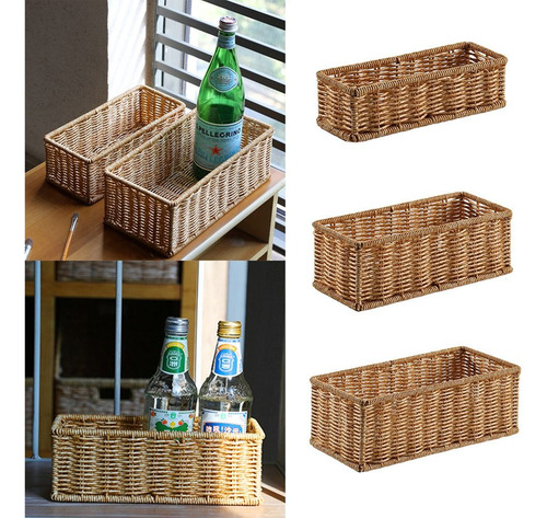 Cesta De Almacenamiento Con Estampado Tejido, Cesta Exposito