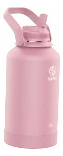 Takeya Actives Botella De Agua De Acero Inoxidable Aislada Color Rosa/Lavanda