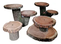 Comprar Posa Tortas Rústicos: Rodajas Madera Y Troncos 