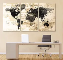 Comprar Cuadros De Mapa Mundial De 30x20 Cada Uno Boxcolors