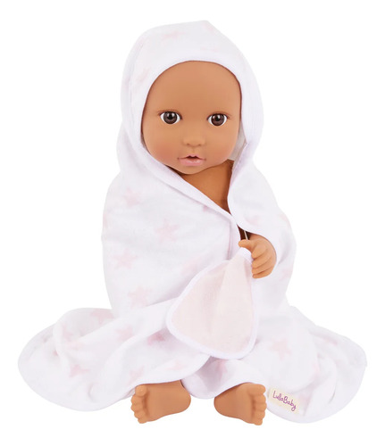 Conjunto Set De Baño Toalla Para Bebote Muñeca Rosa Lby7686z