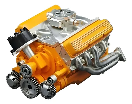 Kits De Modelo De Motor V8 De Bloco Pequeno A Gasolina