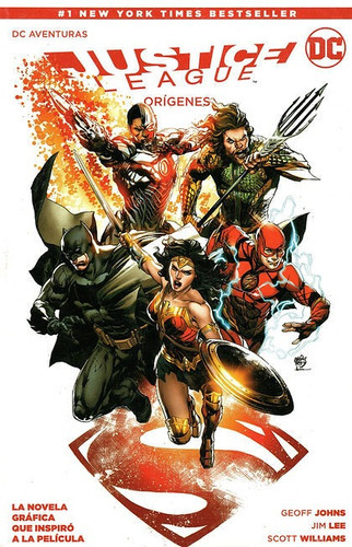 Justice League Origenes, De Geoff Johns Y Jim Lee. Editorial Smash México, Tapa Blanda, Edición 1era En Español, 2017