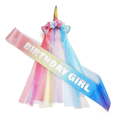 Decoracion Cumpleaños Unicornio Para Niñas Banda Cumpleaños