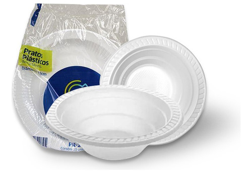 100 Pratos Pratinhos Fundos De Sobremesa Branco Para Bolo