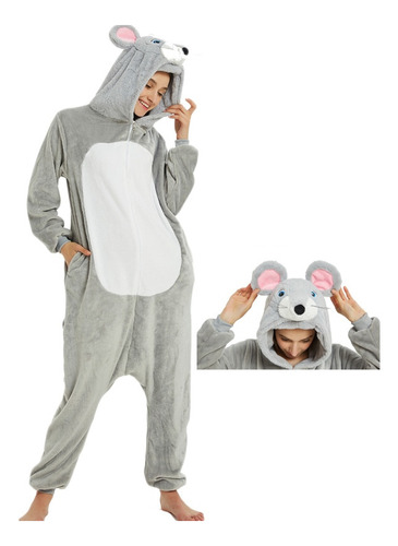 L Disfraz De Ratón De Animal Cos Para Mujer, Pijama De Una