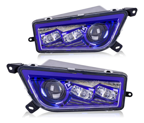 Rzr Led Headlights With Drl/turn Signal Compatible With Pola
