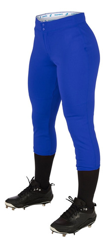 Pantalon Softbol Champro Bp39 Azul Rey Corto Niña