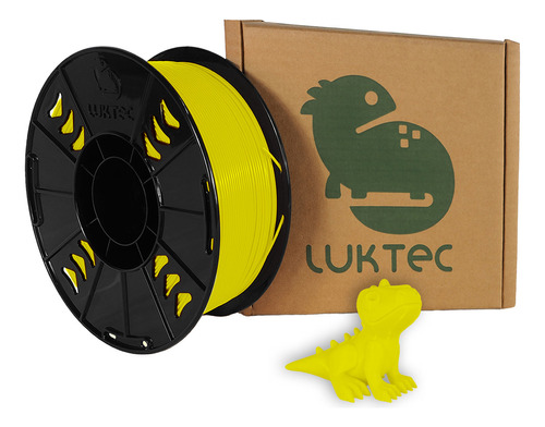 Filamento de impresión 3D Pla de 1 kg 1,75 mm Luktec calidad premium color amarillo