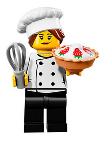 Chef #03 Cocinera Lego Minifiguras 71018 Serie 17 